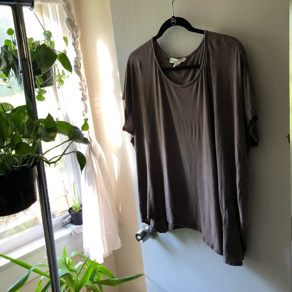 urban outfitters brown cut out top